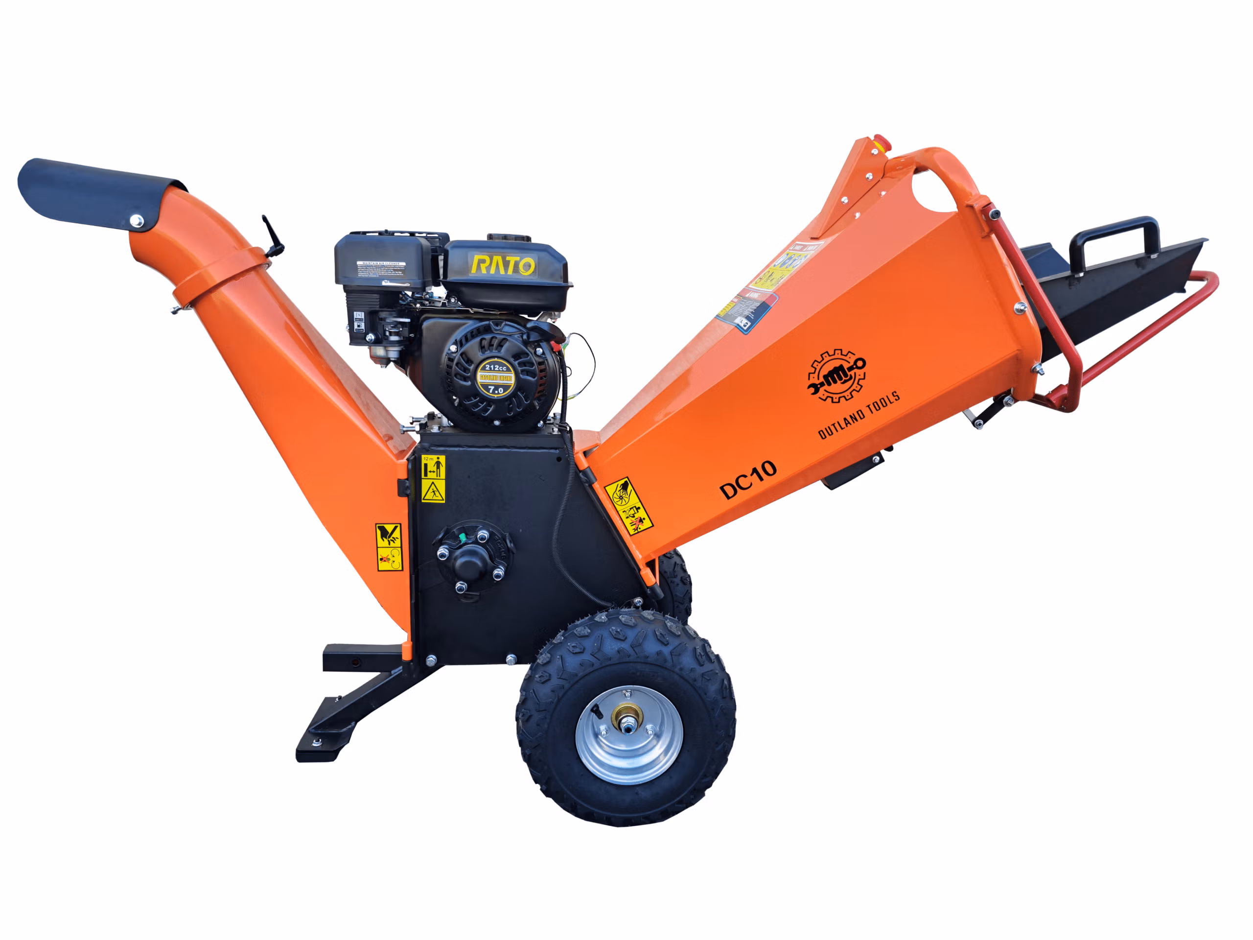 Wood Chipper Outland Tools DC10 Petrol 212cc 10cm Capacity Big Drum! - Image 10
