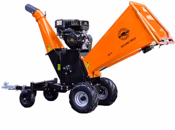Wood Chipper Outland Tools DC15 Petrol 420cc E-Start 15cm Capacity Big Drum!