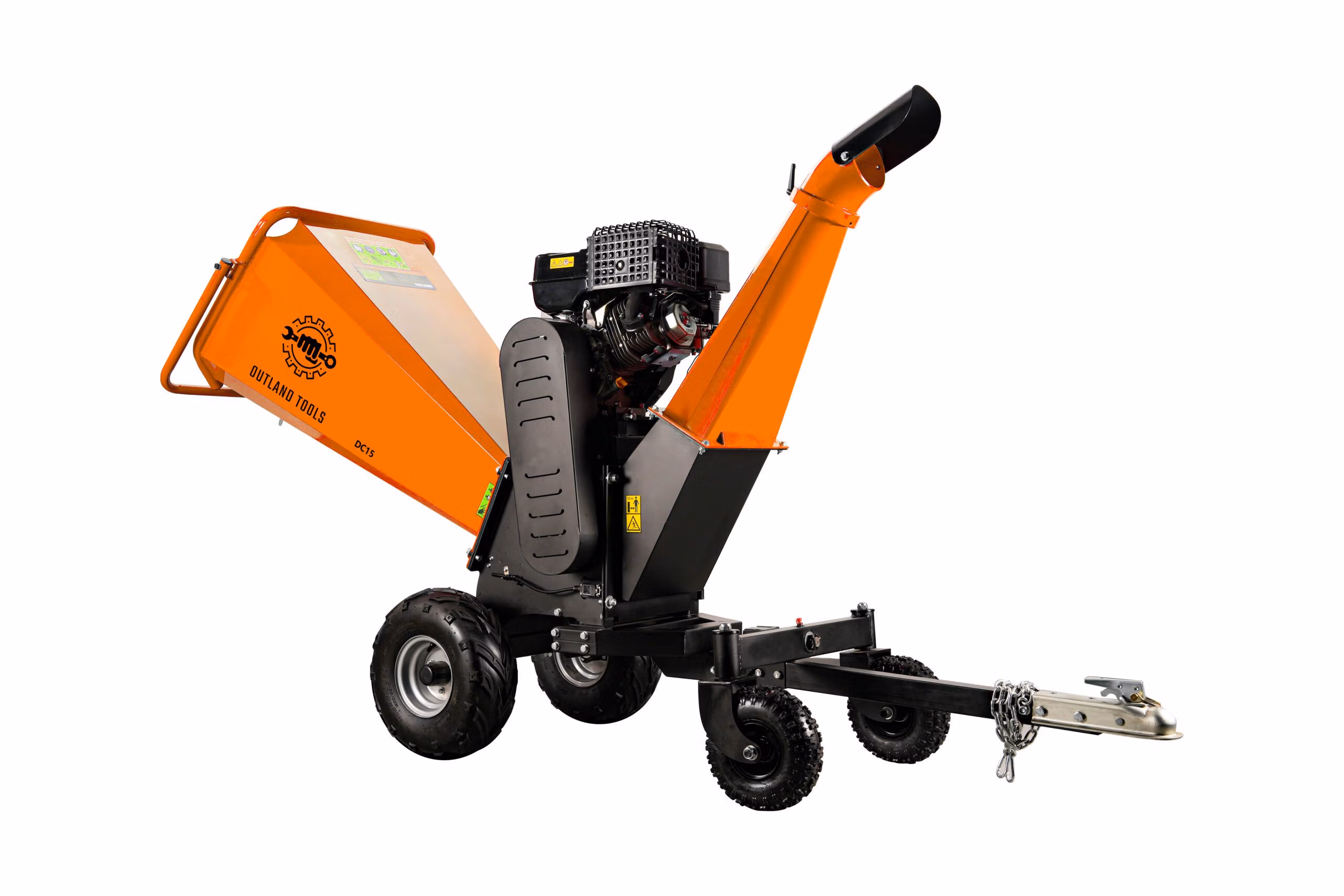 Wood Chipper Outland Tools DC15 Petrol 420cc E-Start 15cm Capacity Big Drum! - Image 4