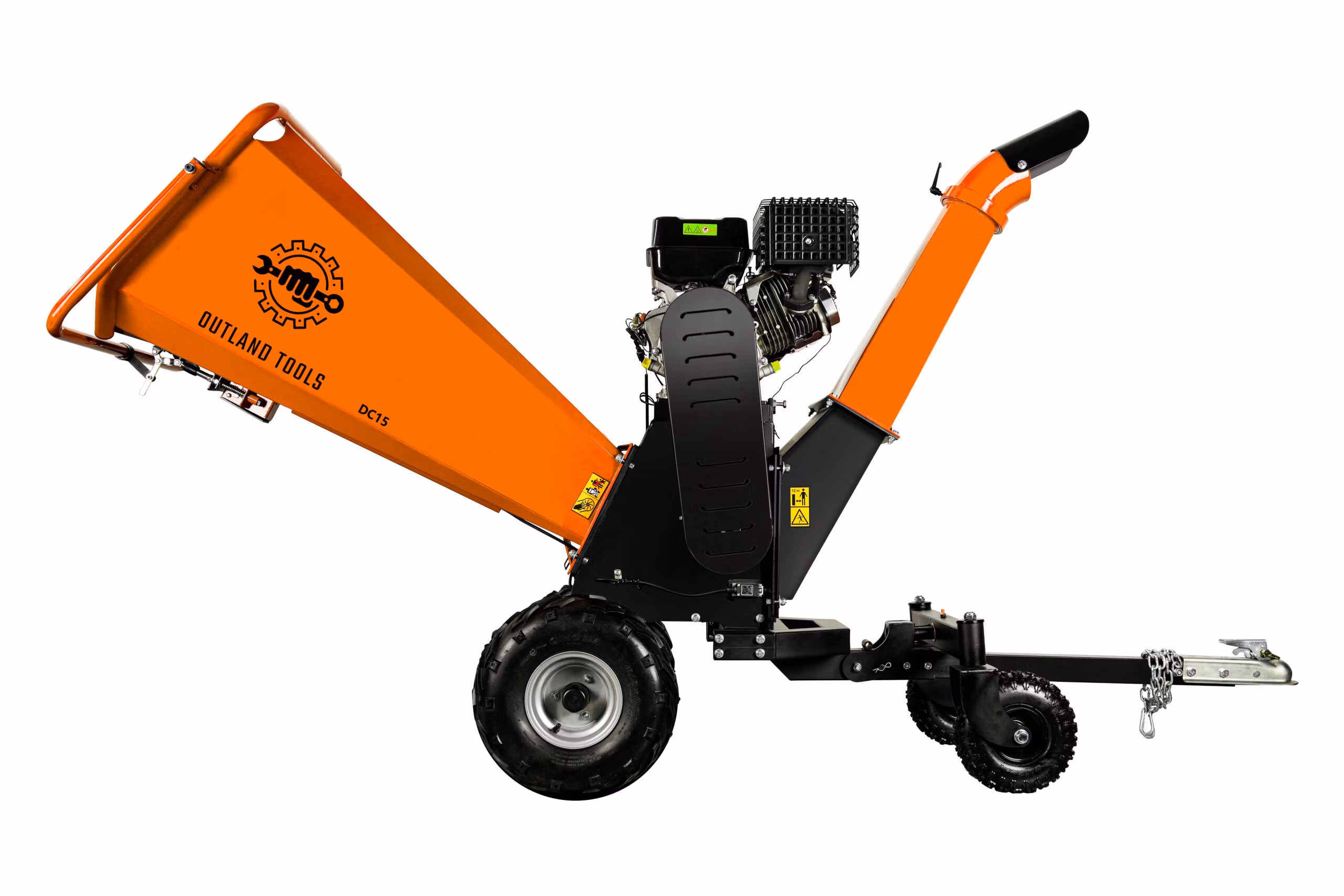 Wood Chipper Outland Tools DC15 Petrol 420cc E-Start 15cm Capacity Big Drum! - Image 2
