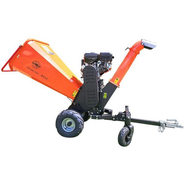 Wood Chipper Outland Tools DC15 Petrol 420cc E-Start 15cm Capacity Big Drum! - Image 4