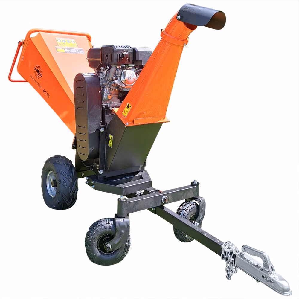 Wood Chipper Outland Tools DC15 Petrol 420cc E-Start 15cm Capacity Big Drum! - Image 8