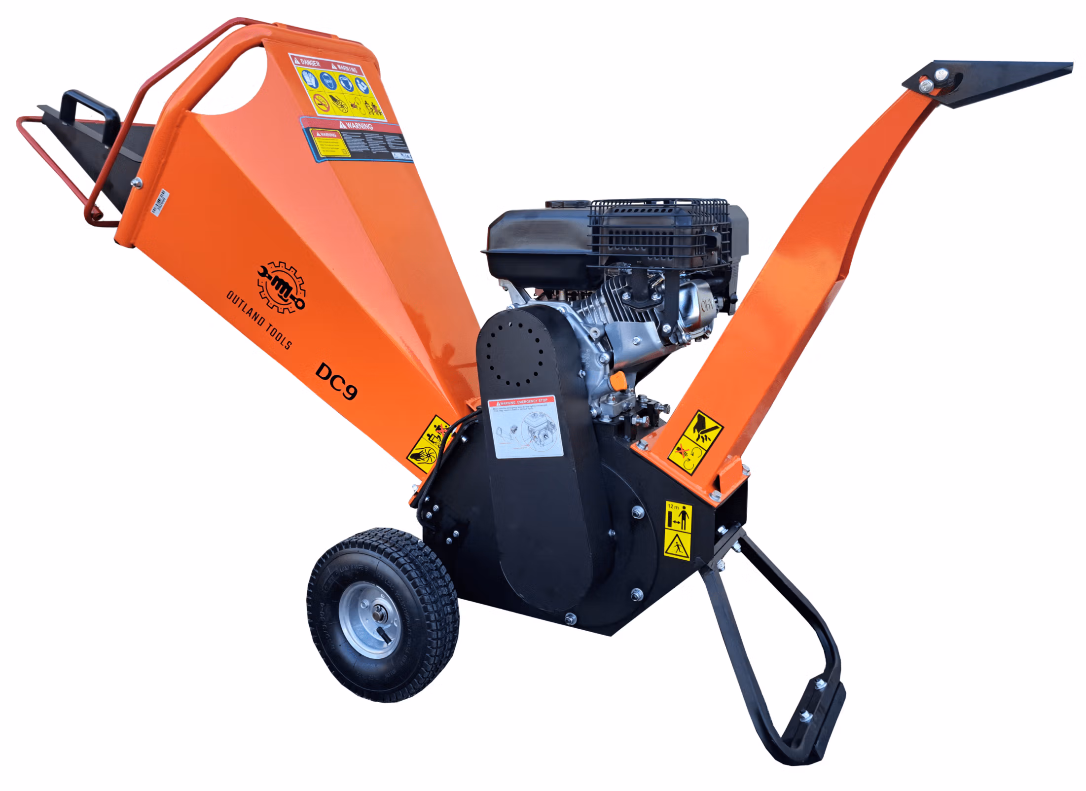 Wood Chipper Outland Tools DC9 Petrol 212cc 10cm Capacity - Image 5