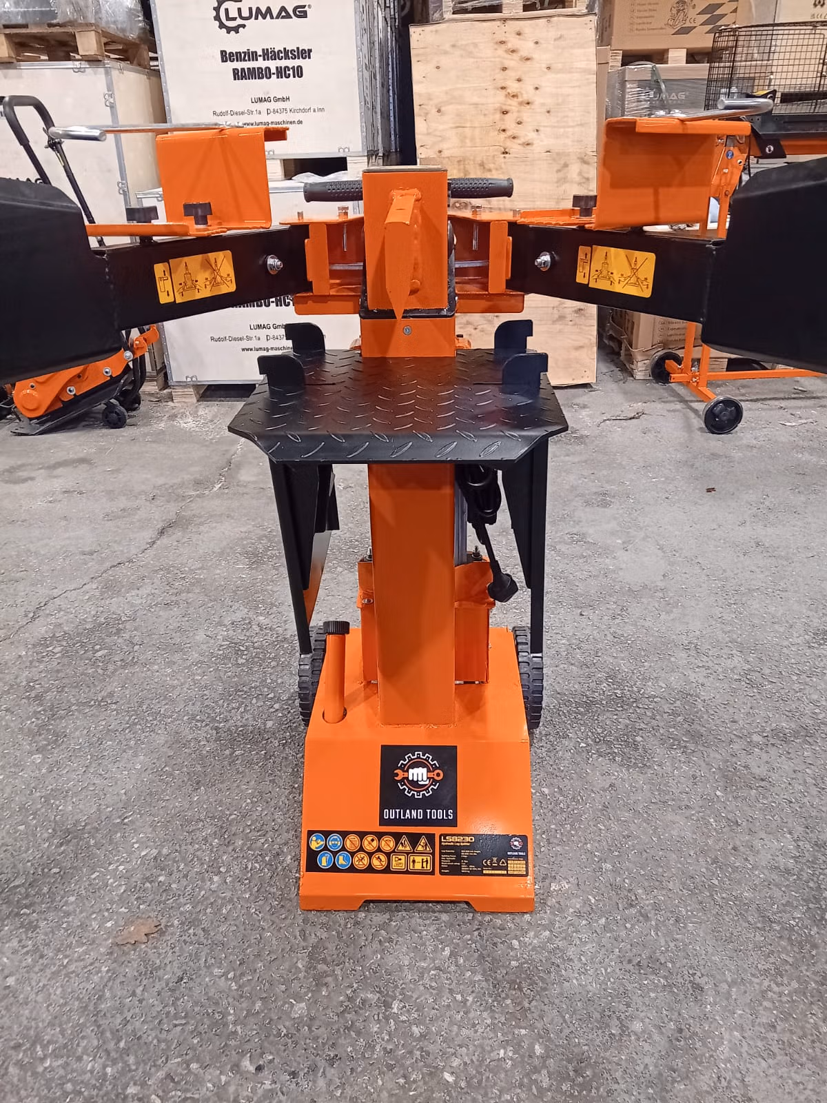 Log Splitter 8ton Vertical 230v Electric Log Splitter Outland Tools LS8230 - Image 4