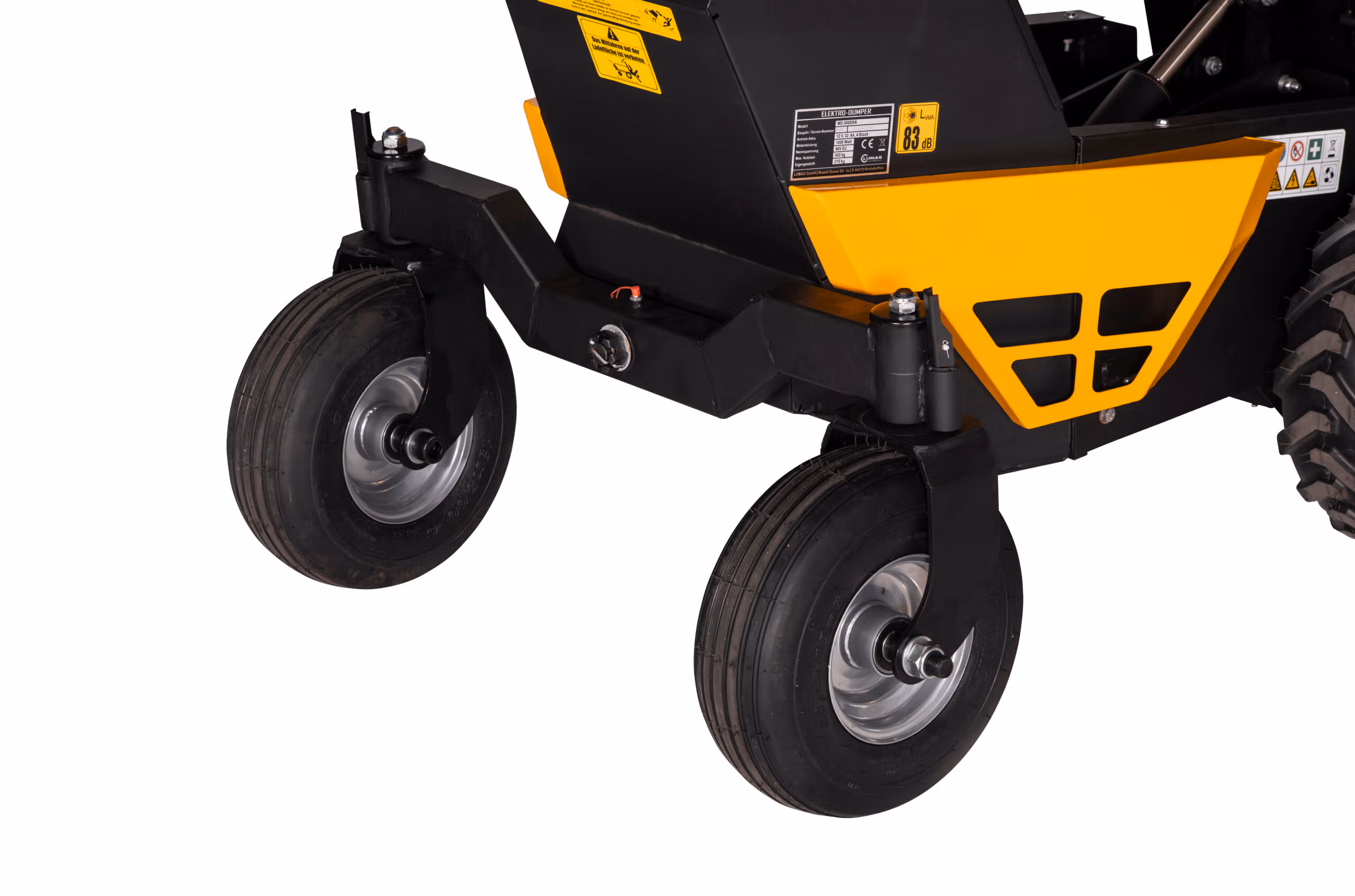 Mini Dumper electric power barrow Lumag MD500EK 48V with Power Tip 500KG Capacity - Image 13
