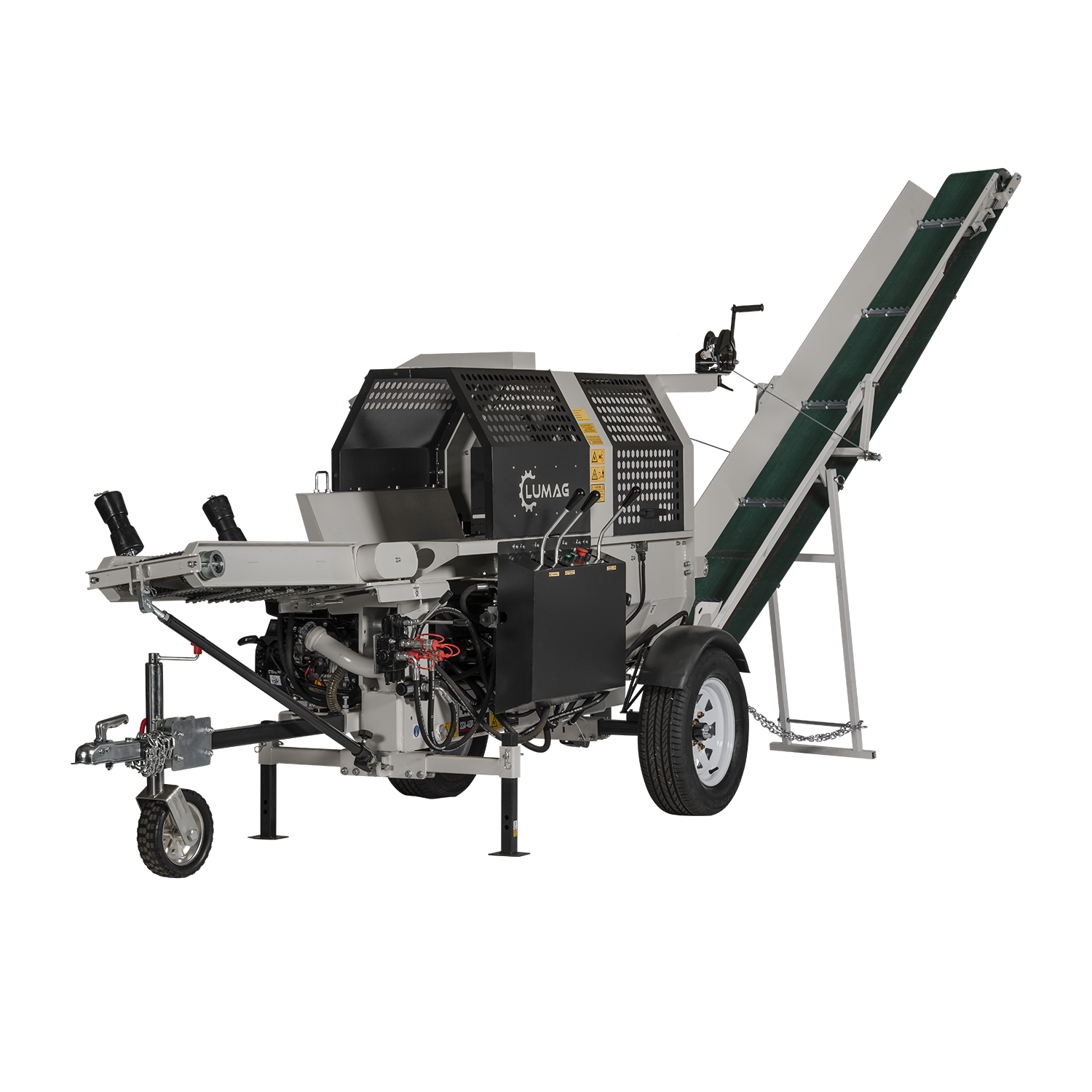 Firewood processor Petrol Firewood porcessor 12-ton splitter 38cm cut with Hydraulic controls Lumag SSA40012PROG - Image 2