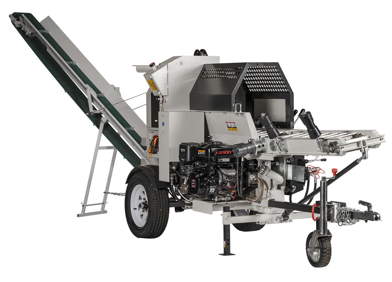 Firewood processor Petrol Firewood porcessor 12-ton splitter 38cm cut with Hydraulic controls Lumag SSA40012PROG
