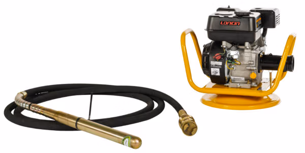 Concrete Poker petrol power kit with a 45mm 6M long poker lead Lumag LFR40 + 5FL45