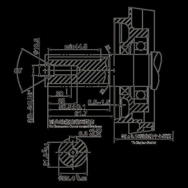 Loncin G270F-P Petrol Engine 1″ Parallel Output Shaft 8HP can replace Honda GX270 ELECTRIC Start - Image 7