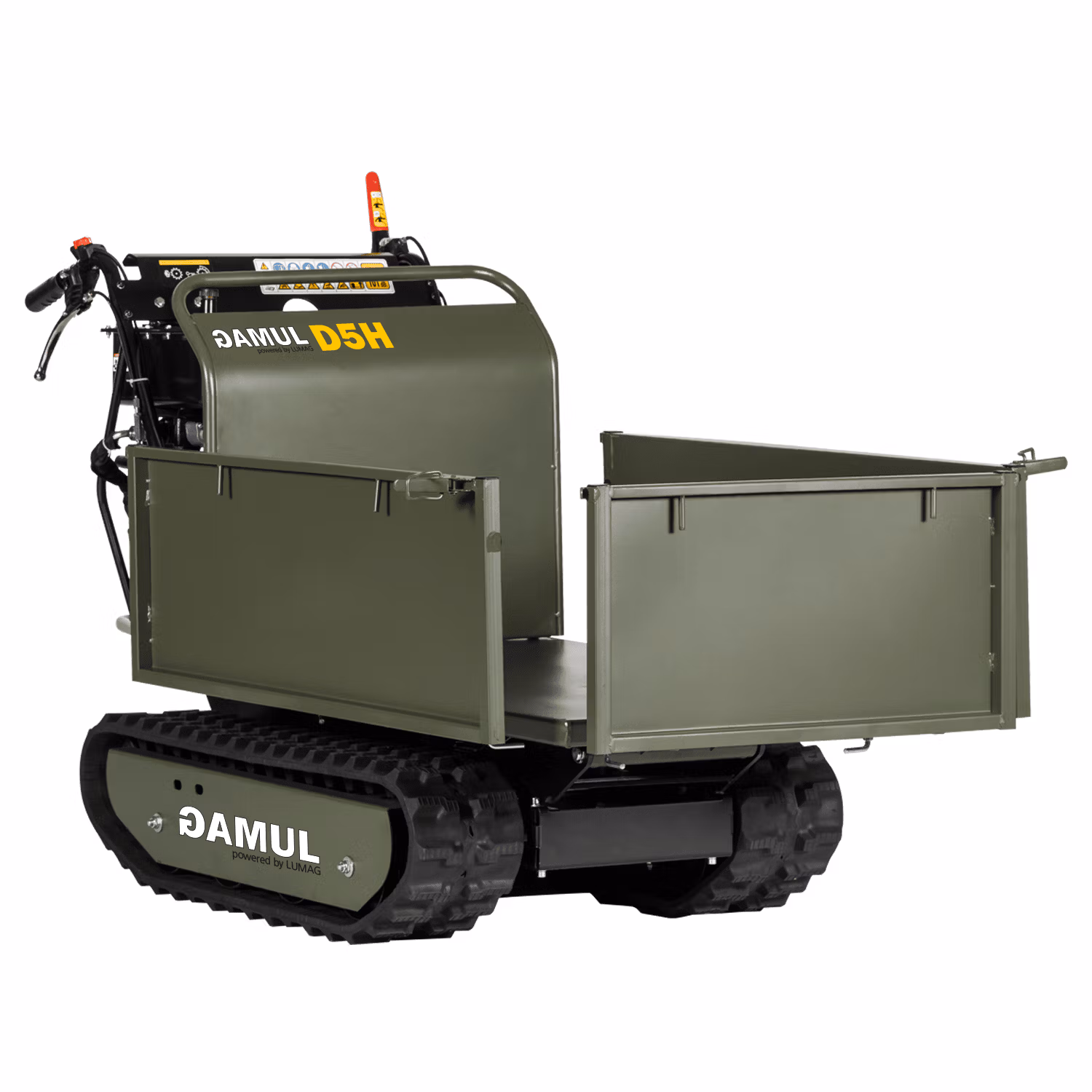 Mini Dumper / Power barrow 500kg capacity hydraulic tip GAMUL D5H 3+1 Gearbox - Image 2