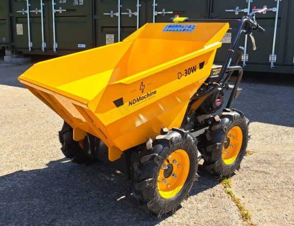 Mini Dumper 4 Wheel Drive Power Barrow NDMachine D-30W 300kg capacity Petrol engine