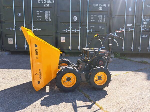 Mini Dumper 4 Wheel Drive Power Barrow NDMachine D-30W 300kg capacity Petrol engine - Image 9