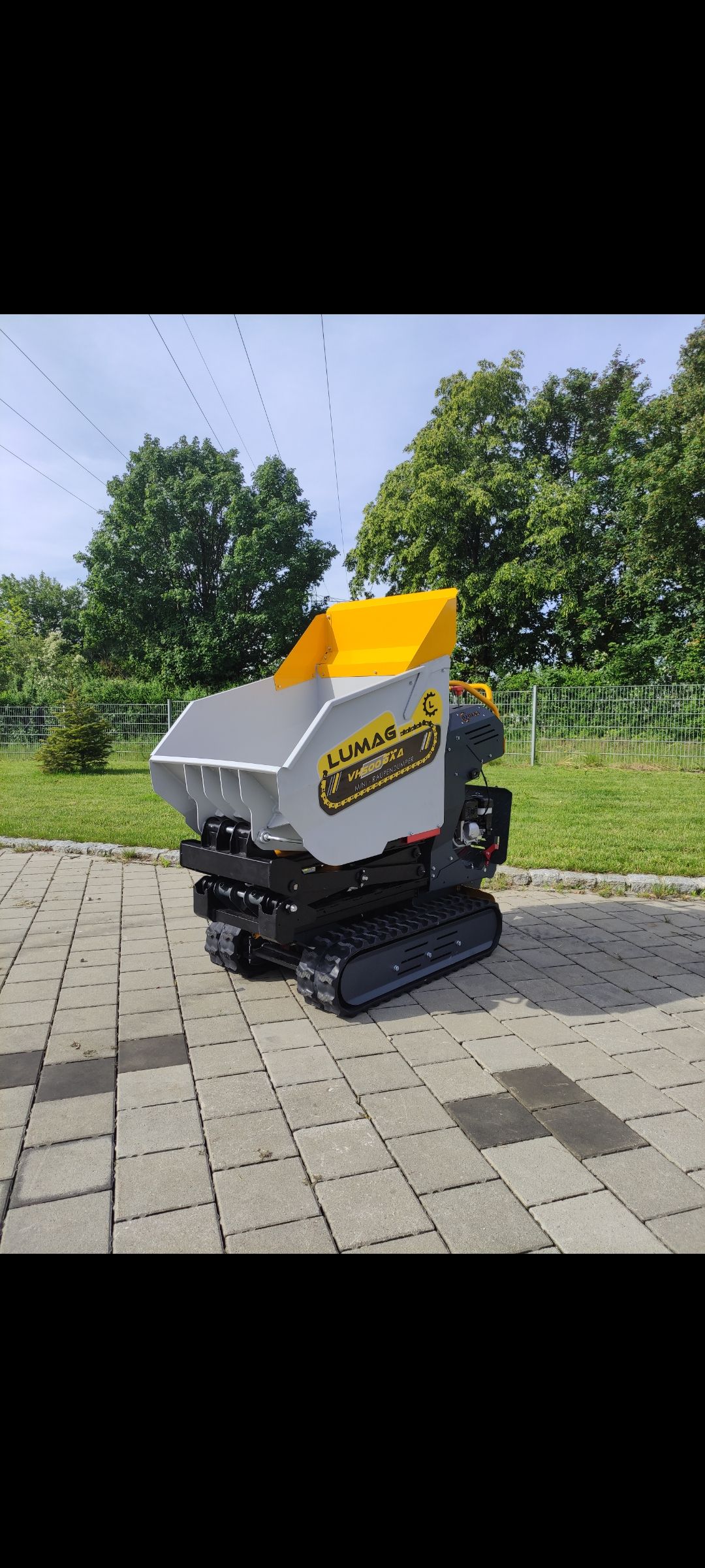 Mini Dumper High Tip Skip loader Power Barrow with Honda engine Lumag VH500GXAHT - Image 3