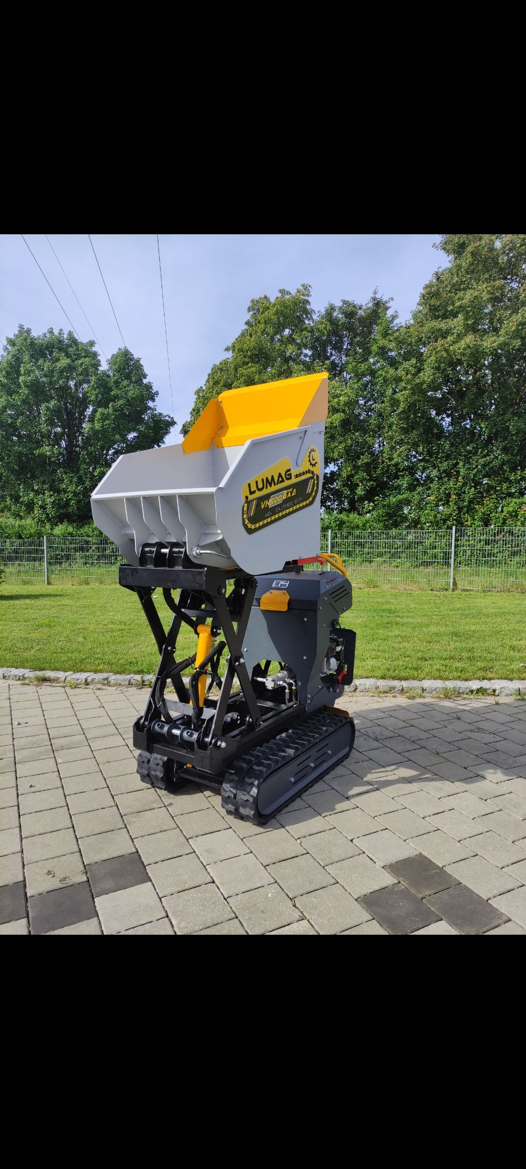 Mini Dumper High Tip Skip loader Power Barrow with Honda engine Lumag VH500GXAHT - Image 5