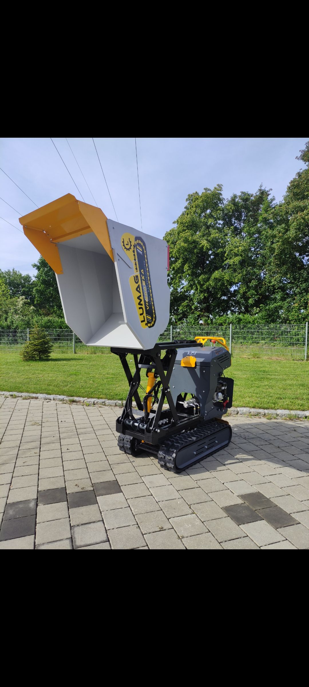 Mini Dumper High Tip Skip loader Power Barrow with Honda engine Lumag VH500GXAHT - Image 6