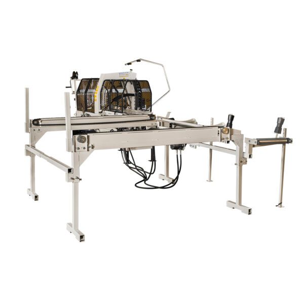 Log feeding table for Lumag firewood processors