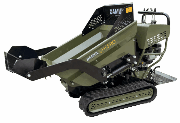 Mini Dumper Hydraulic Drive Power Barrow with GAMUL VH5PRO With Shovel 252cc petrol