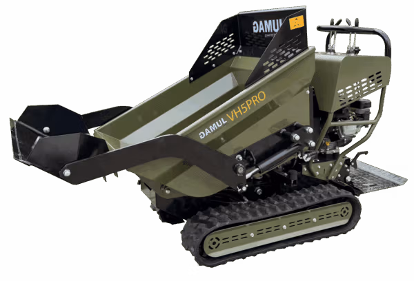 Mini Dumper Hydraulic Drive Power Barrow with GAMUL VH5PRO With Shovel 252cc petrol