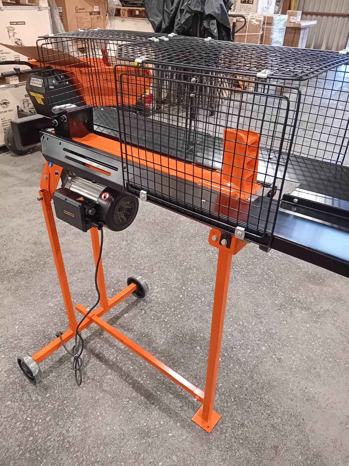 6 Ton Electric Log Splitter Heavy Duty Compact Size Hydraulic Wood Splitter FREE Stand! - Image 4