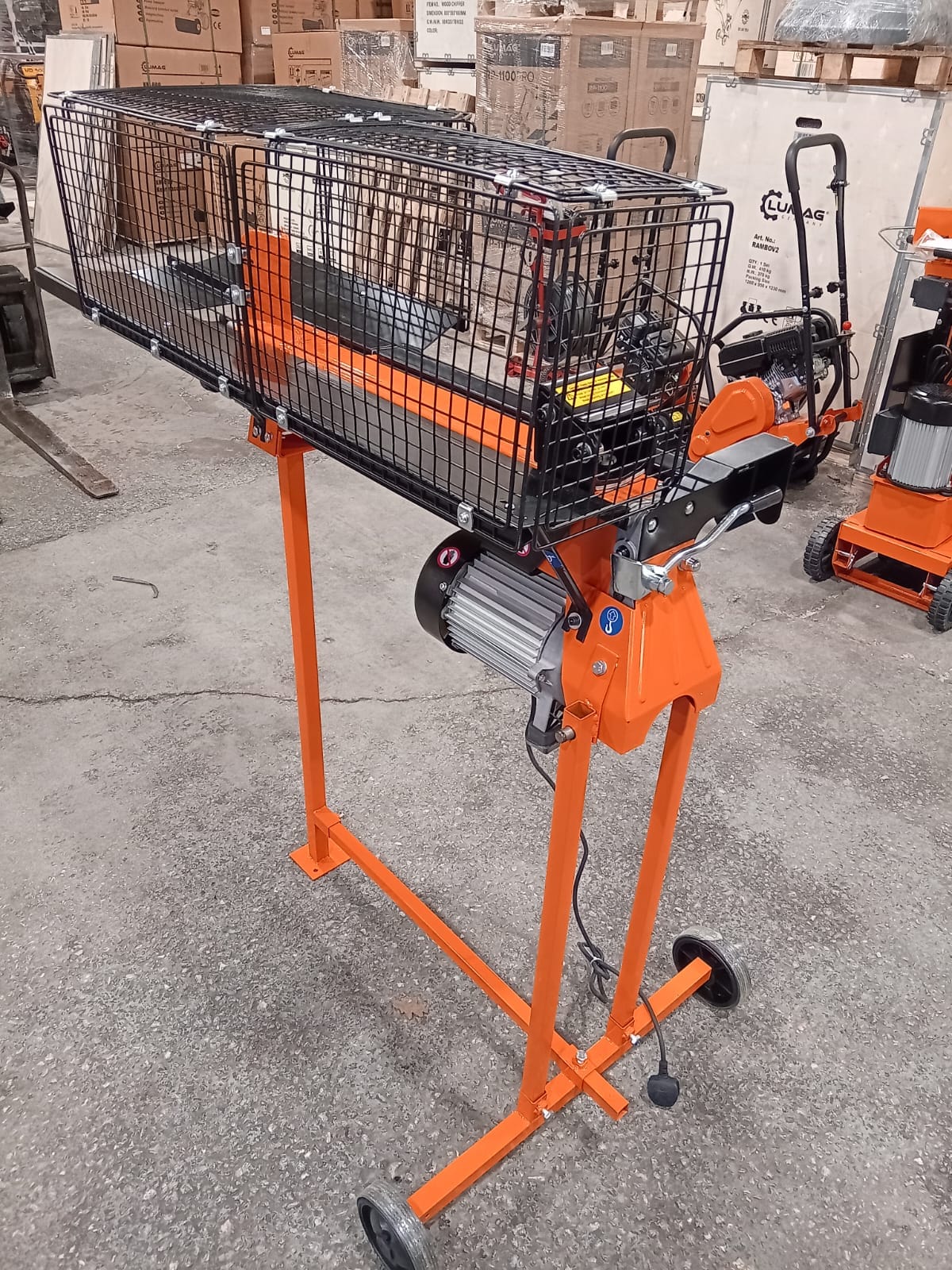 6 Ton Electric Log Splitter Heavy Duty Compact Size Hydraulic Wood Splitter FREE Stand! - Image 7