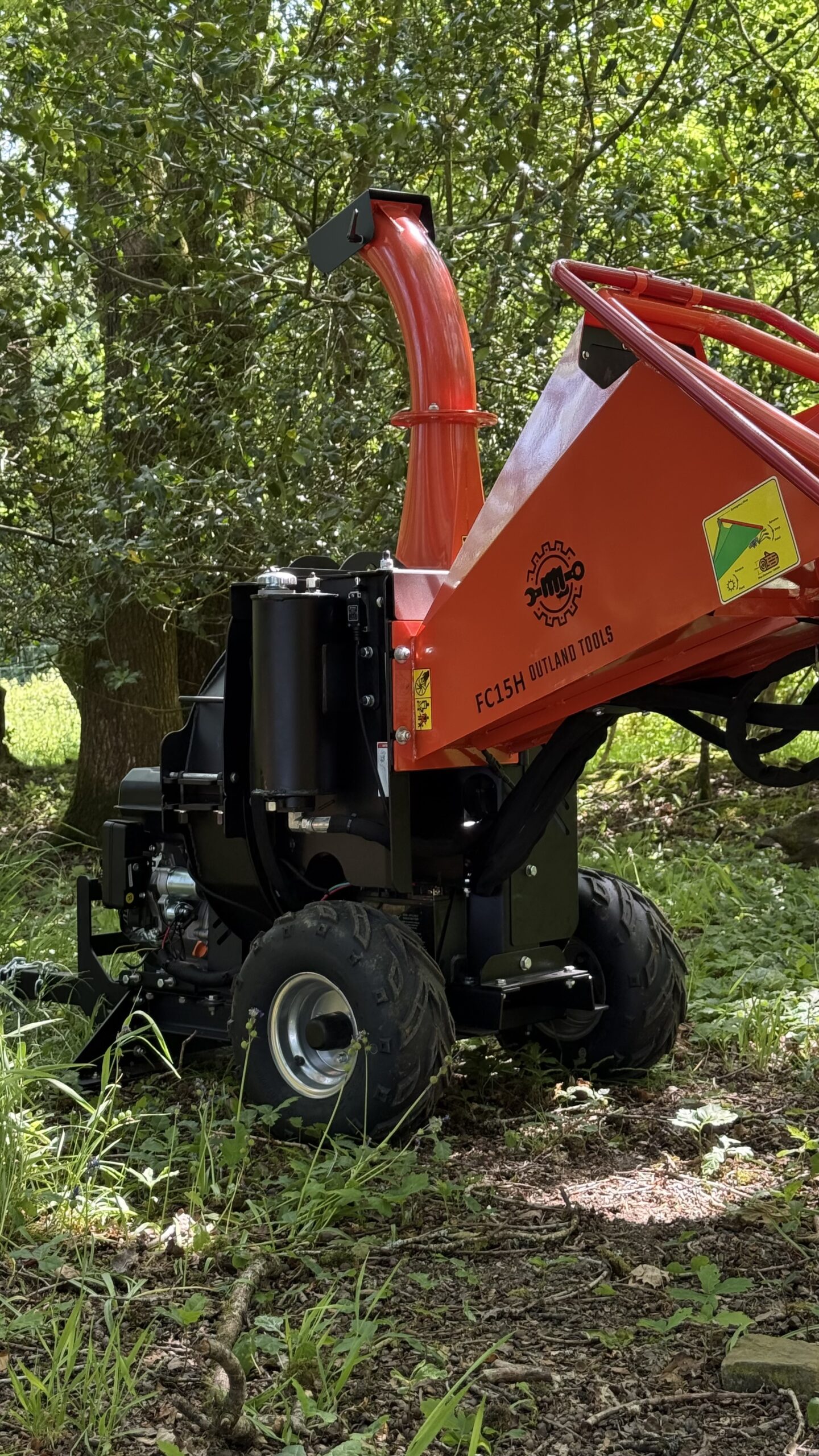 Wood Chipper / Shredder Outland Tools FC15H 15hp Petrol Hydraulic in Feed. - Image 9
