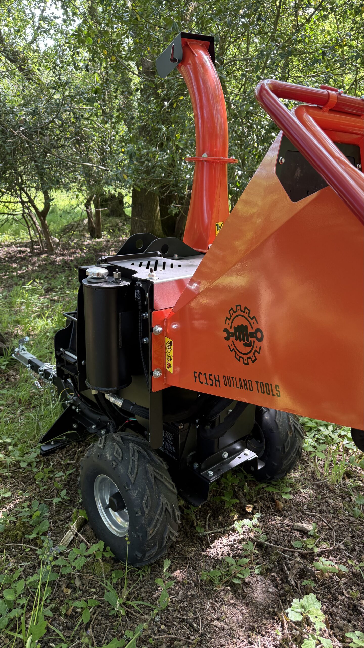 Wood Chipper / Shredder Outland Tools FC15H 15hp Petrol Hydraulic in Feed. - Image 10