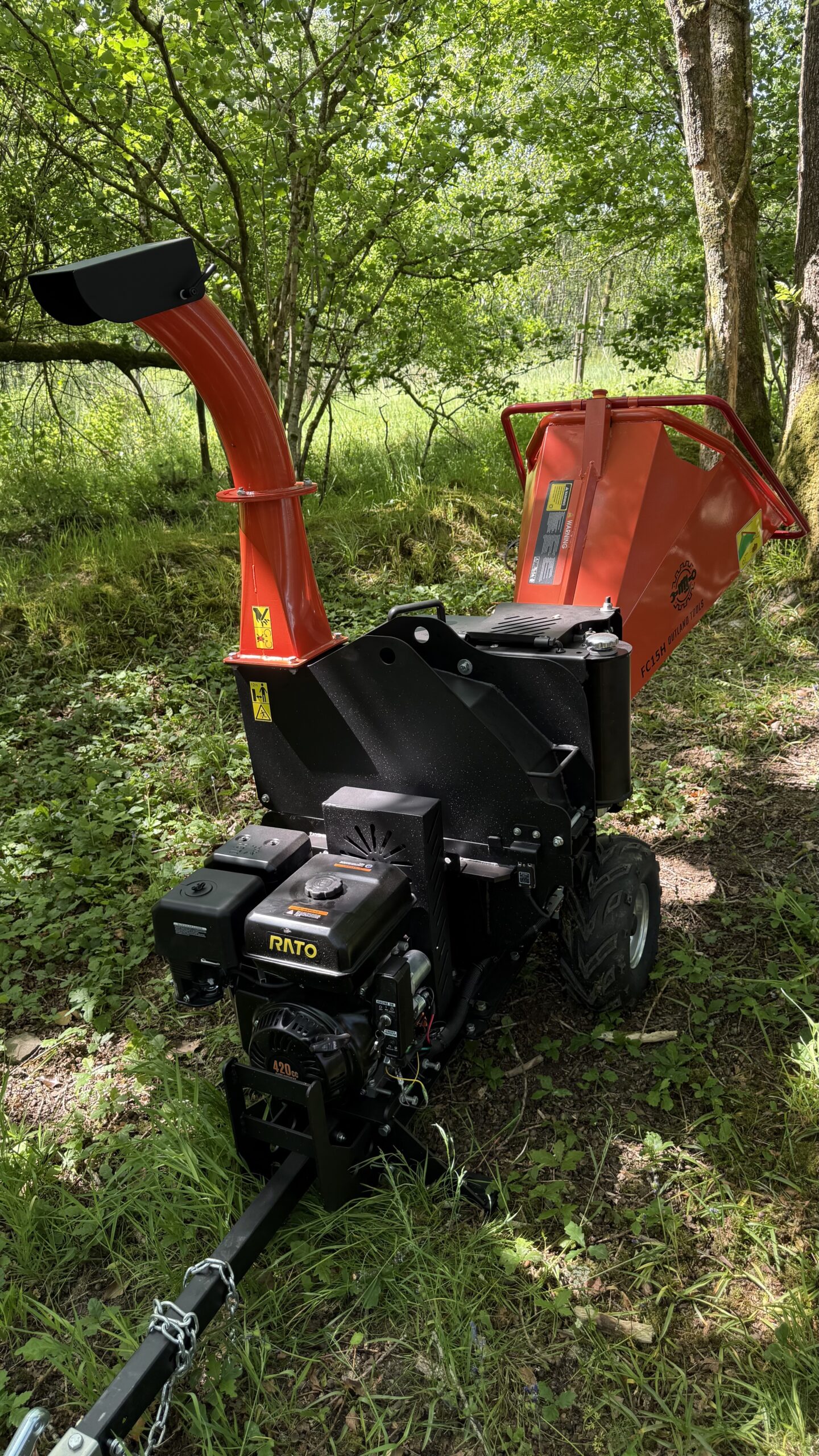 Wood Chipper / Shredder Outland Tools FC15H 15hp Petrol Hydraulic in Feed. - Image 15