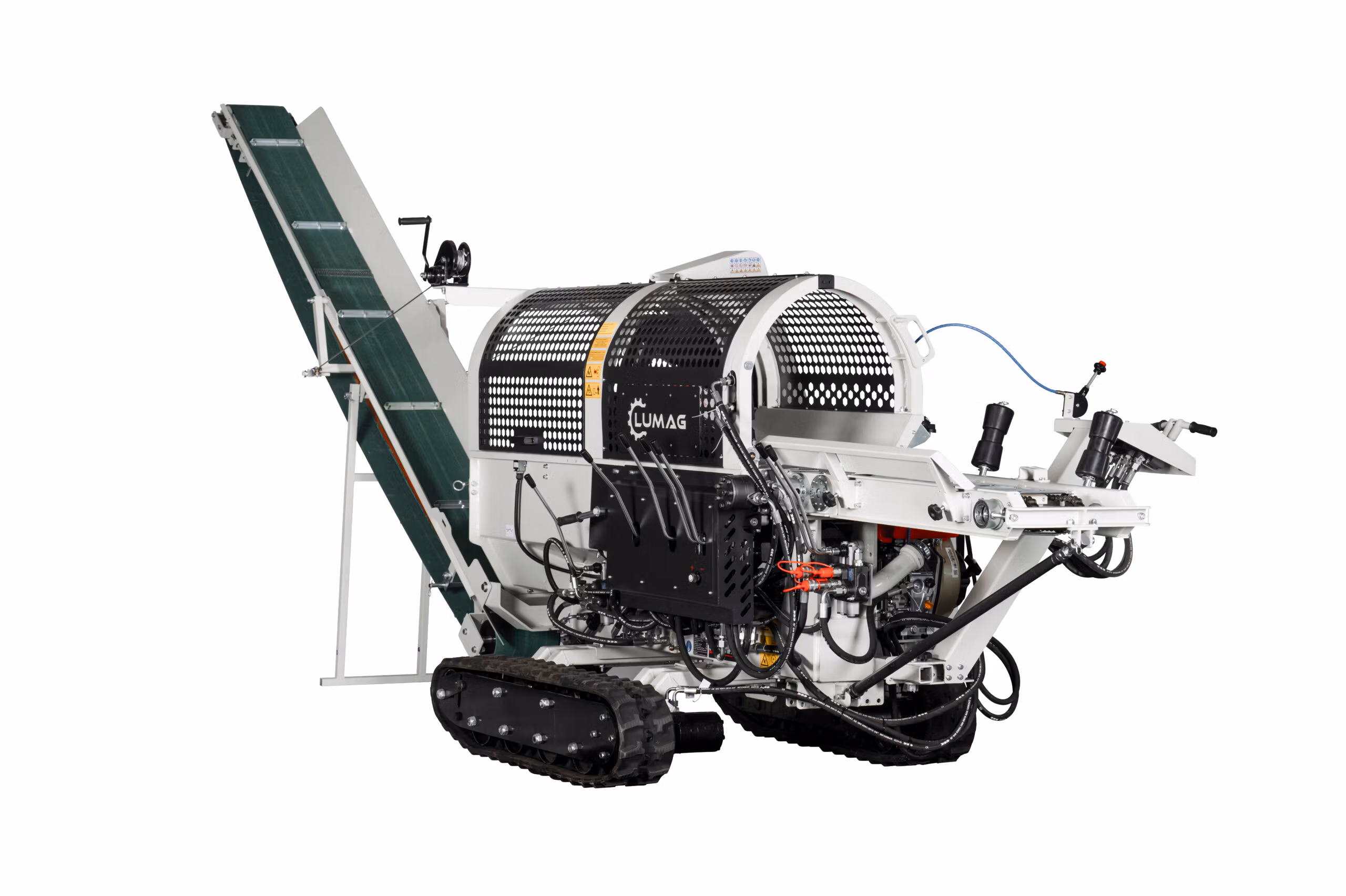 Tracked diesel engine Firewood Processor Lumag SSA500DHPROTRS With Hydrauic infeed & contols - Image 8