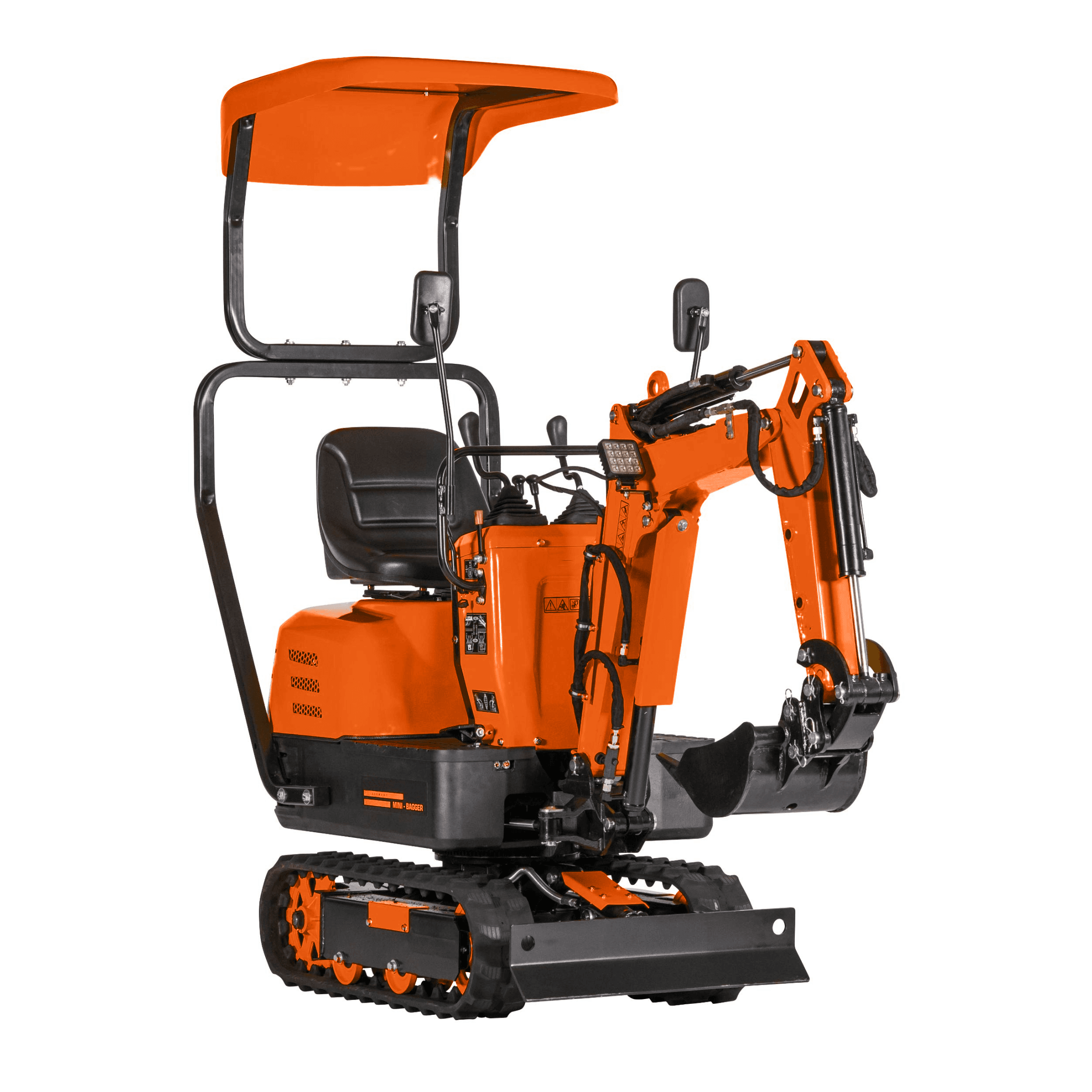 Mini Digger with ROPS 600KG Micro digger Outland Tools MD60 Inc 200mm Digging Bucket - Image 2