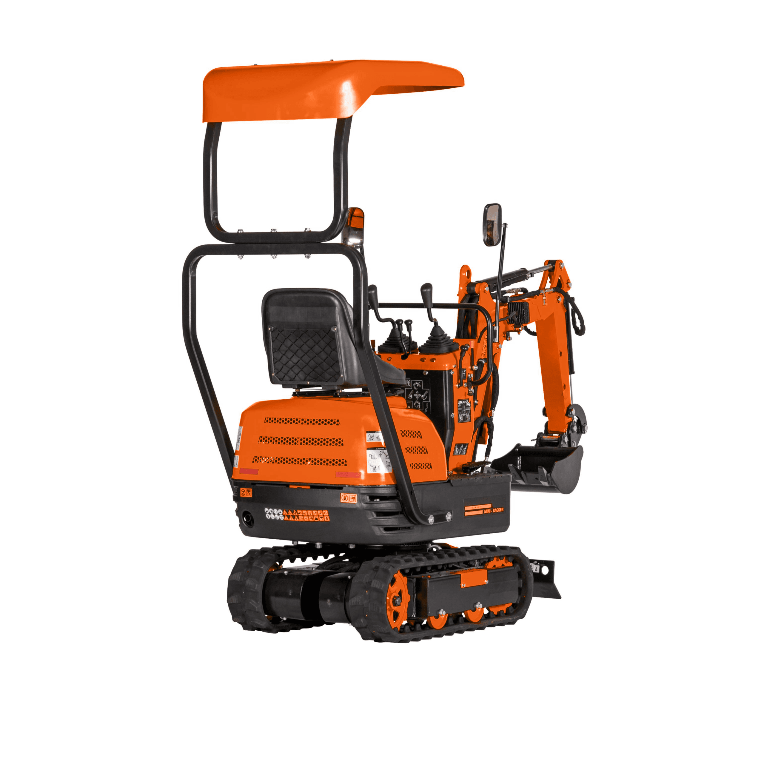 Mini Digger with ROPS 600KG Micro digger Outland Tools MD60 Inc 200mm Digging Bucket - Image 8