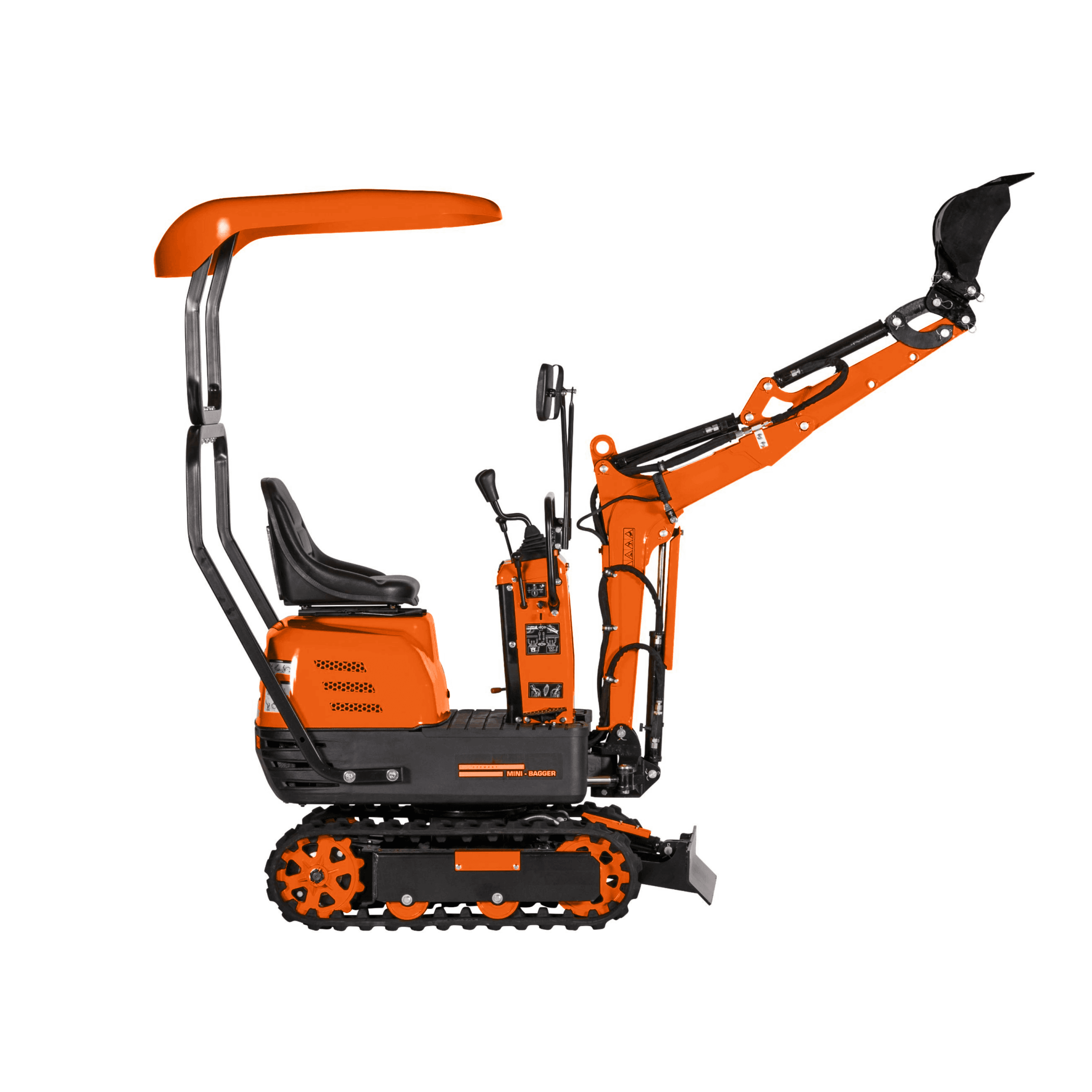Mini Digger with ROPS 600KG Micro digger Outland Tools MD60 Inc 200mm Digging Bucket - Image 9
