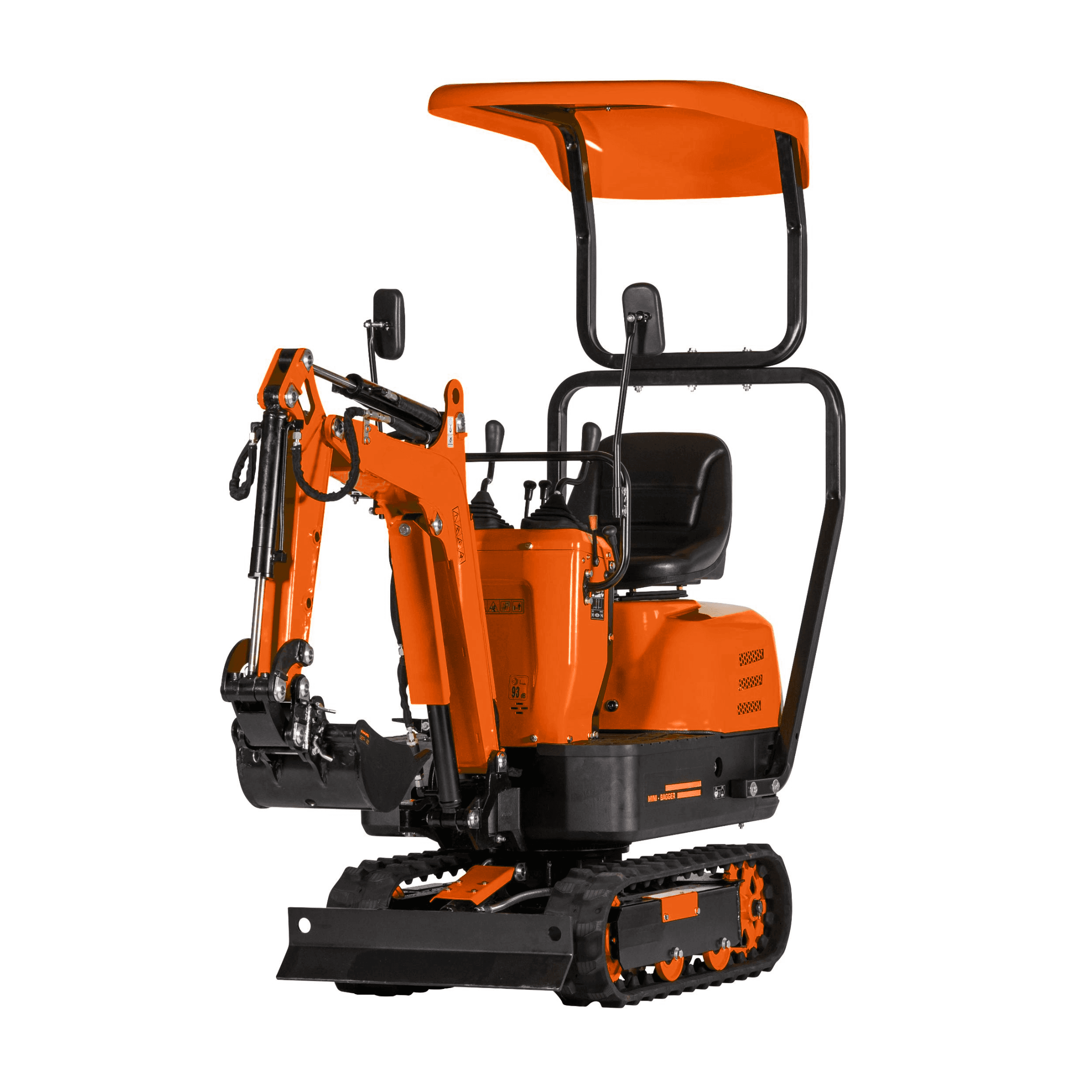 Mini Digger with ROPS 600KG Micro digger Outland Tools MD60 Inc 200mm Digging Bucket - Image 3