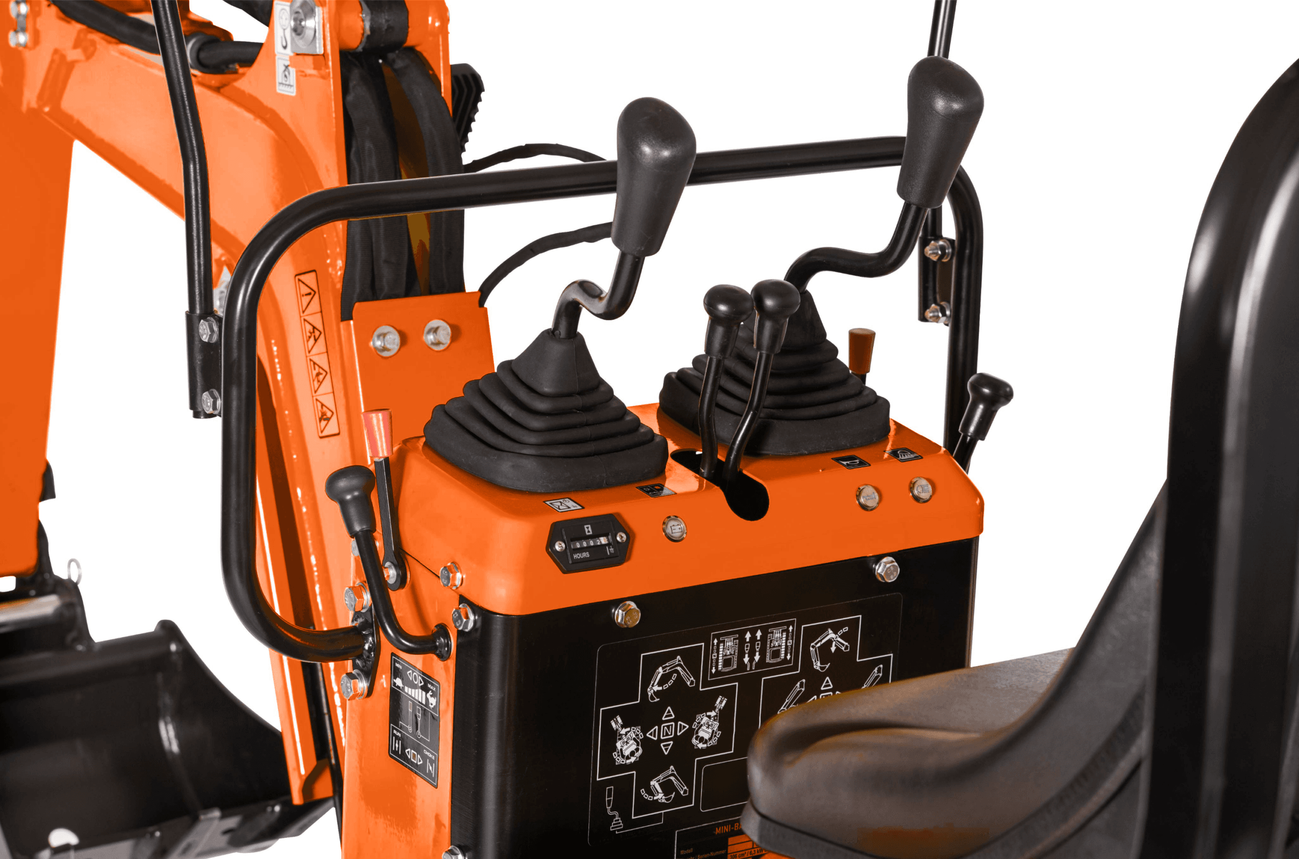 Mini Digger with ROPS 600KG Micro digger Outland Tools MD60 Inc 200mm Digging Bucket - Image 6