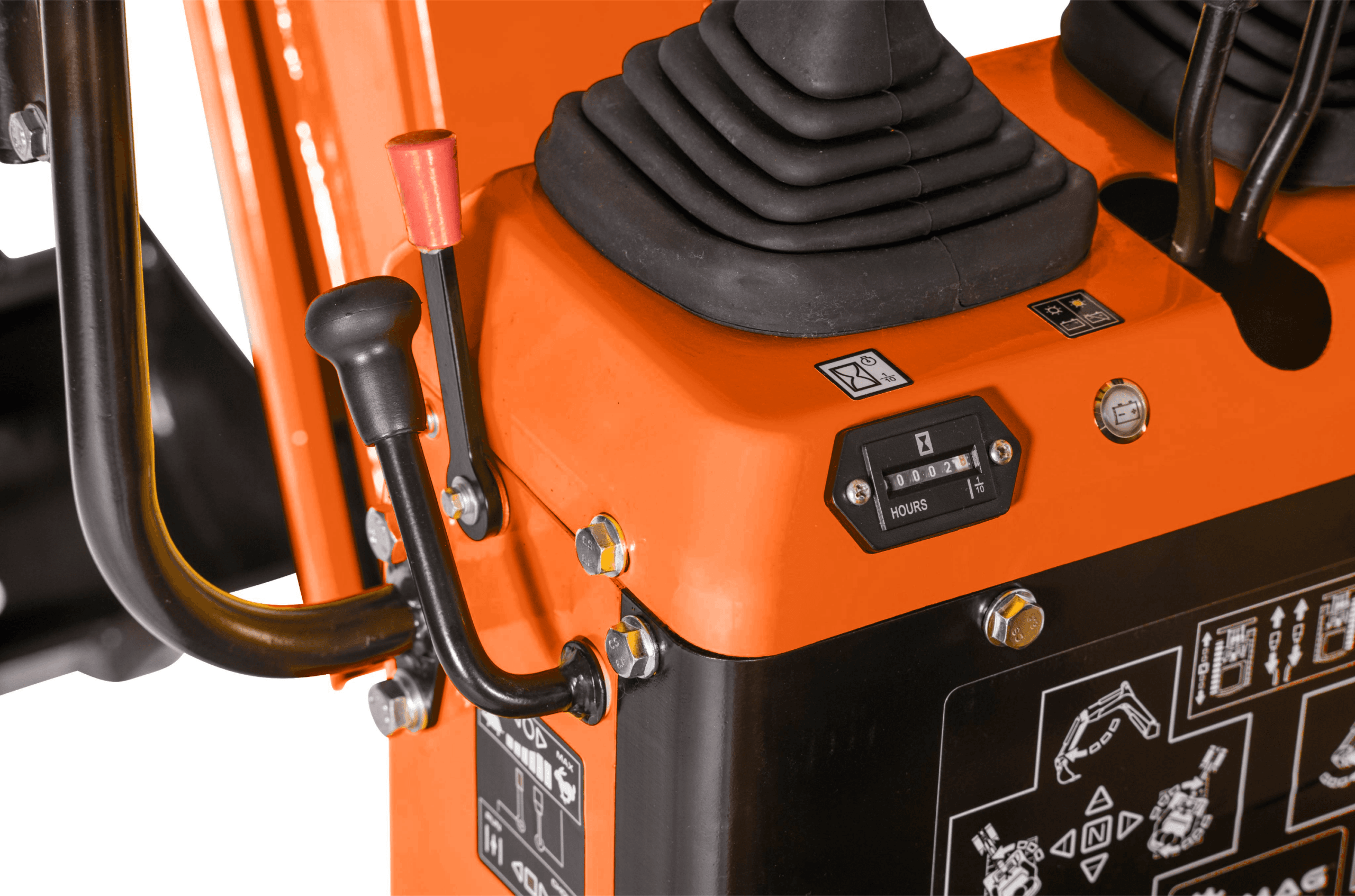 Mini Digger with ROPS 600KG Micro digger Outland Tools MD60 Inc 200mm Digging Bucket - Image 7