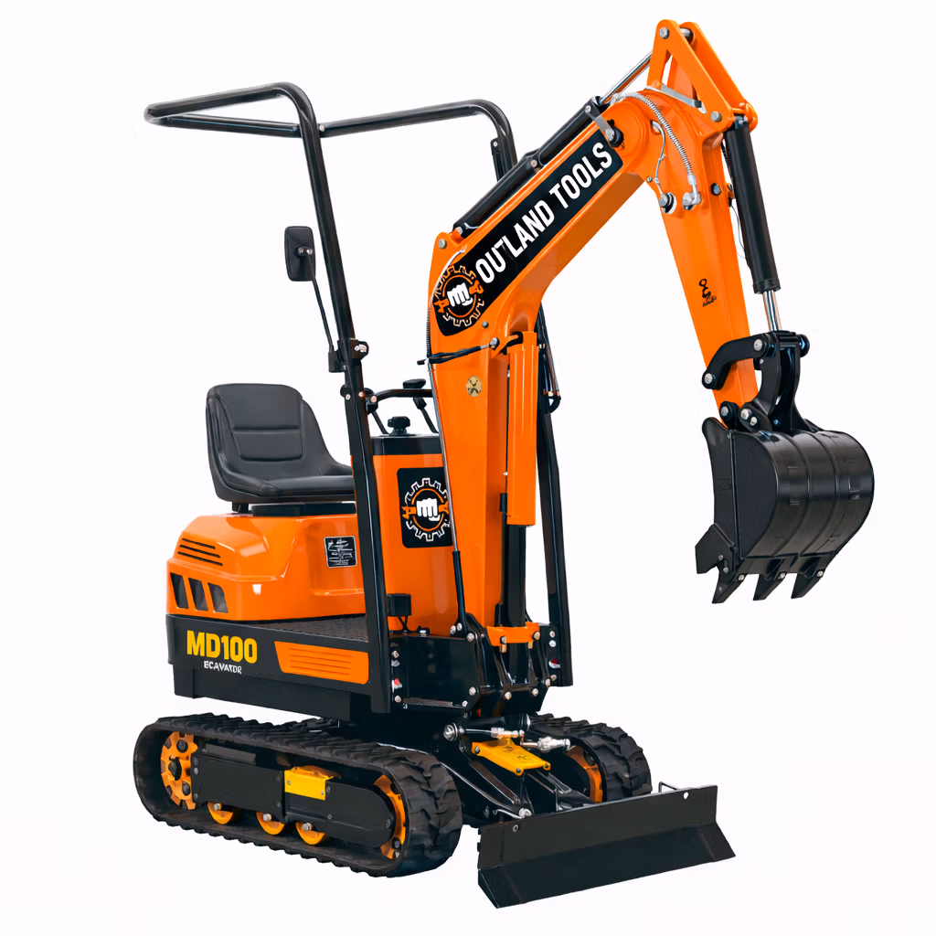 Mini digger Micro digger Outland tools MD100 1000kg Petrol engine with 200mm Bucket & ROPs (PRE-ORDER SPECIAL OFFER)