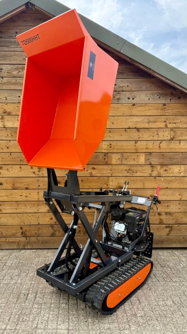 Mini Dumper hydraulic tip Power Barrow Outland Tools TD500HHT hydraulic tip 500KG High Tip  3+1 gearbox