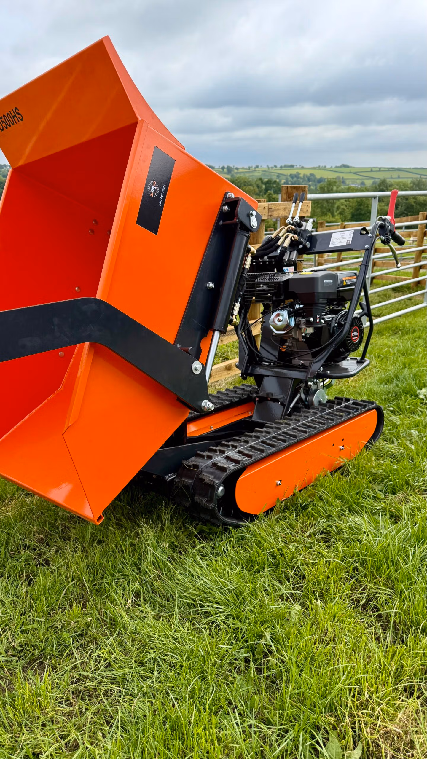 Mini Dumper hydraulic tip Power Barrow Outland Tools TD500HS with hydraulic tip Self Loader 500KG 3+1 gearbox - Image 7