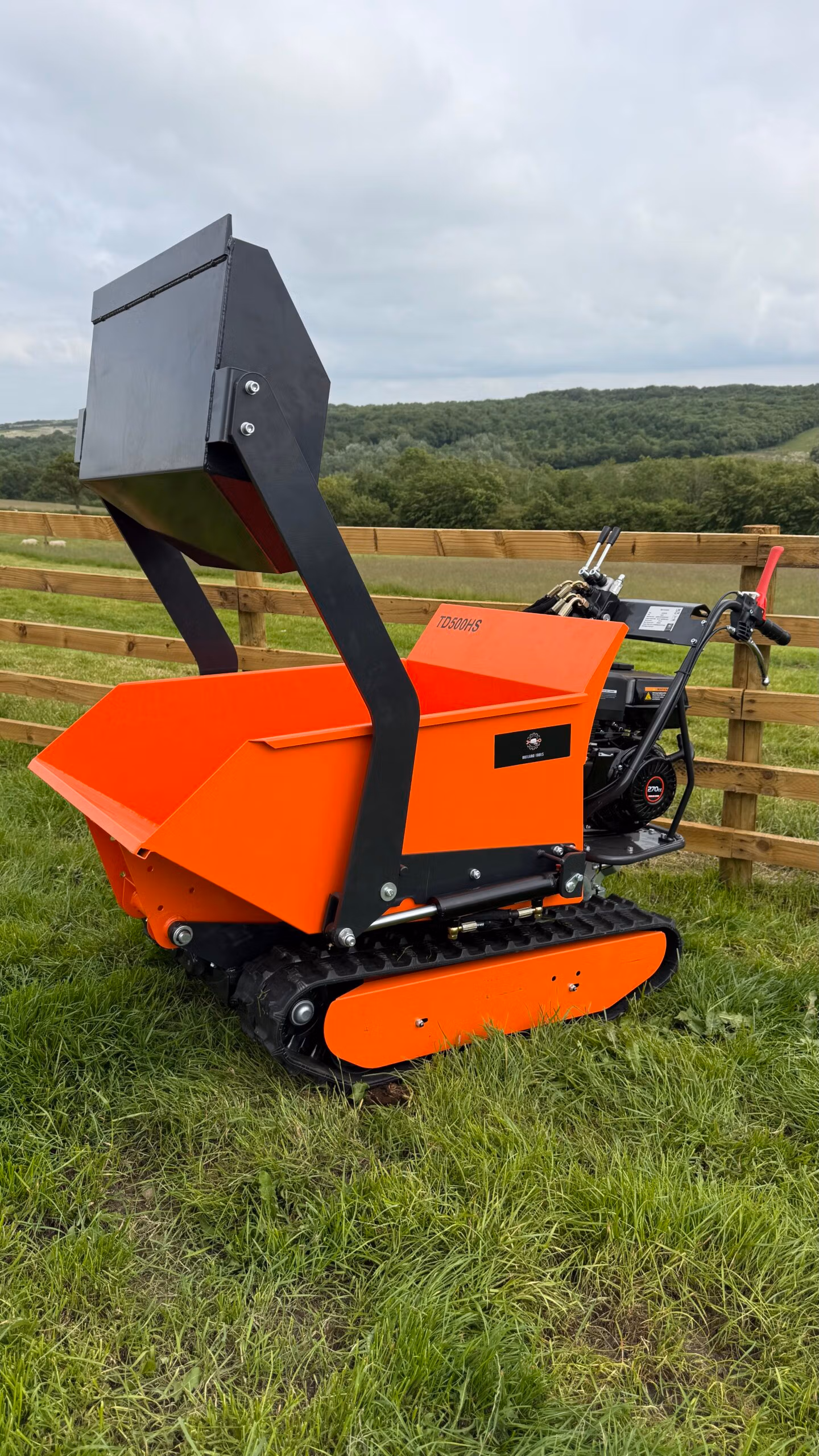 Mini Dumper hydraulic tip Power Barrow Outland Tools TD500HS with hydraulic tip Self Loader 500KG 3+1 gearbox - Image 9