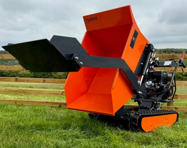 Mini Dumper hydraulic tip Power Barrow Outland Tools TD500HS with hydraulic tip Self Loader 500KG  3+1 gearbox