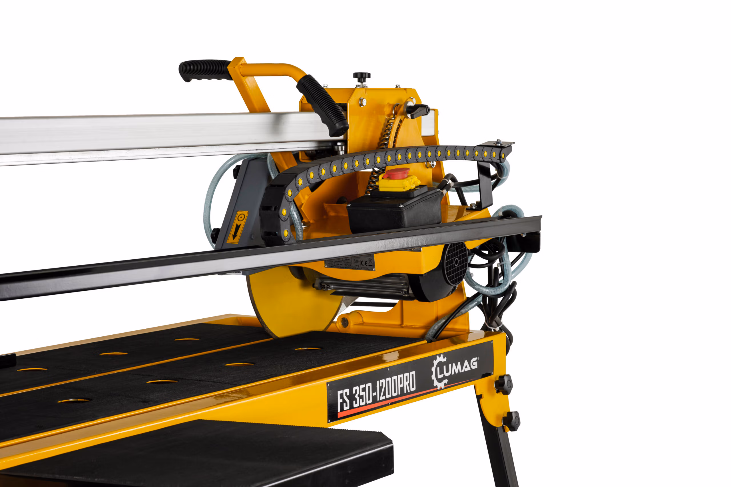Masonary saw stone / tile cutting saw bench 1200mm cut 350mm blade Lumag STM350-1200 230v 16amp - Image 3