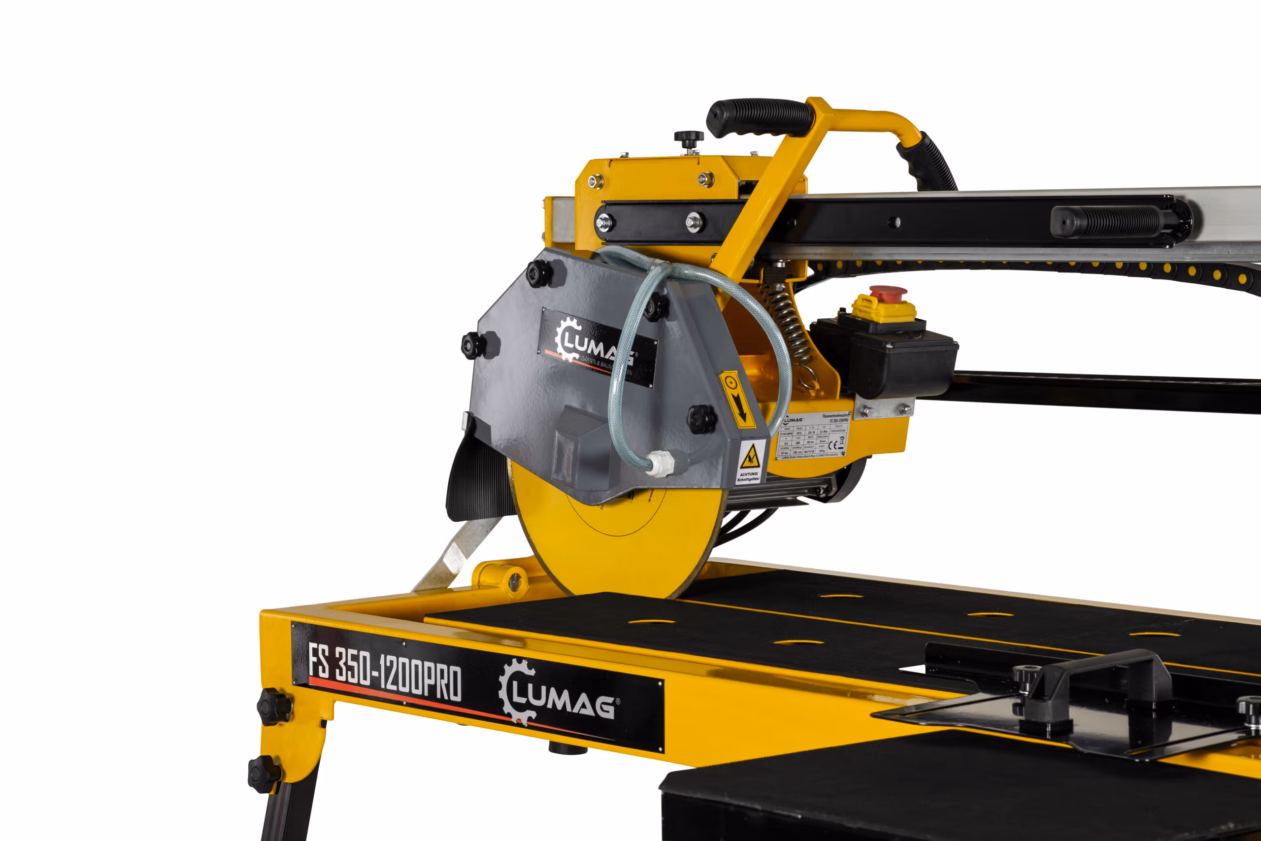 Masonary saw stone / tile cutting saw bench 1200mm cut 350mm blade Lumag STM350-1200 230v 16amp - Image 4