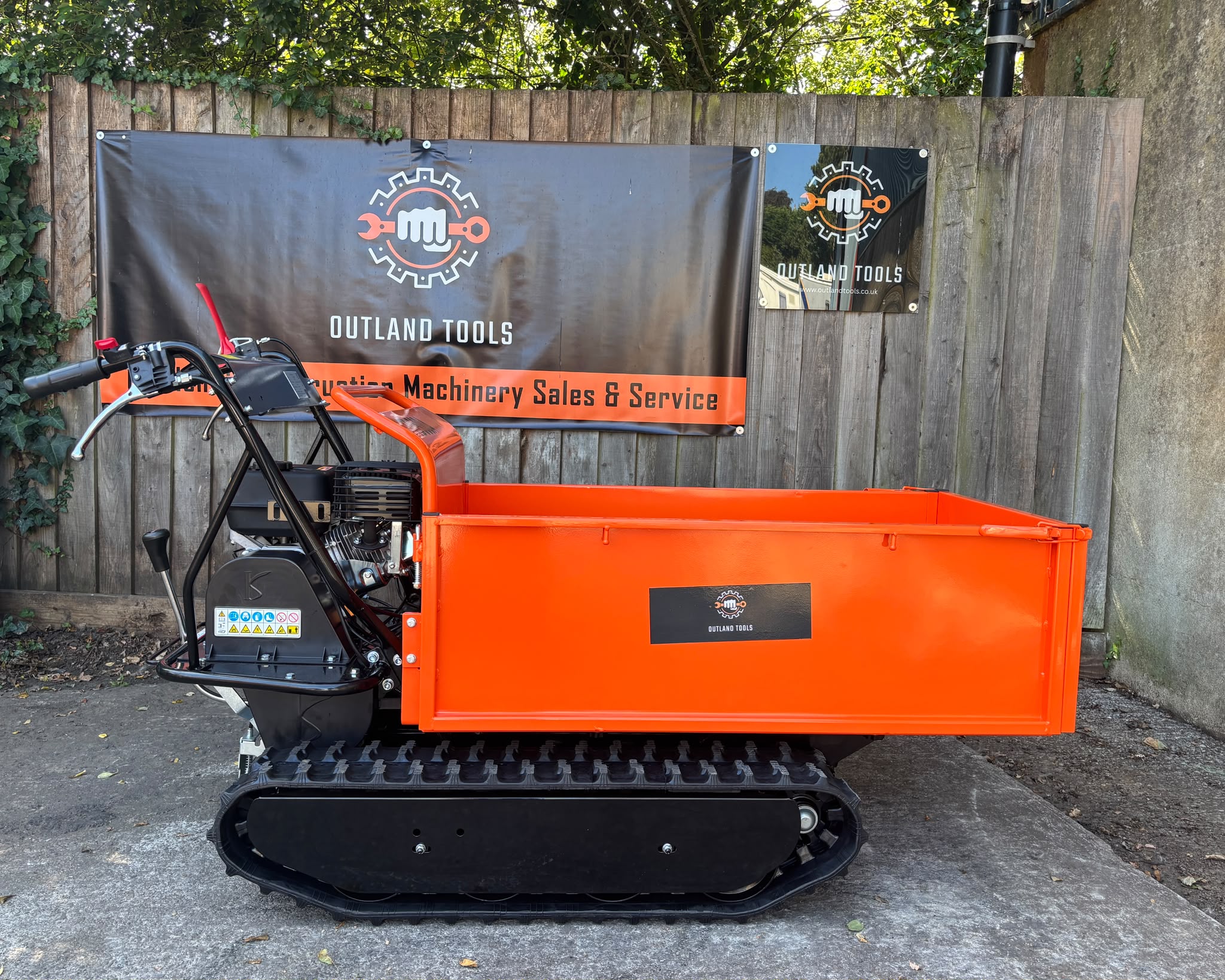 Mini Dumper tracked power barrow with side cargo box Outland Tools TD500A 196cc Petrol 500KG 3+1 Gearbox - Image 12