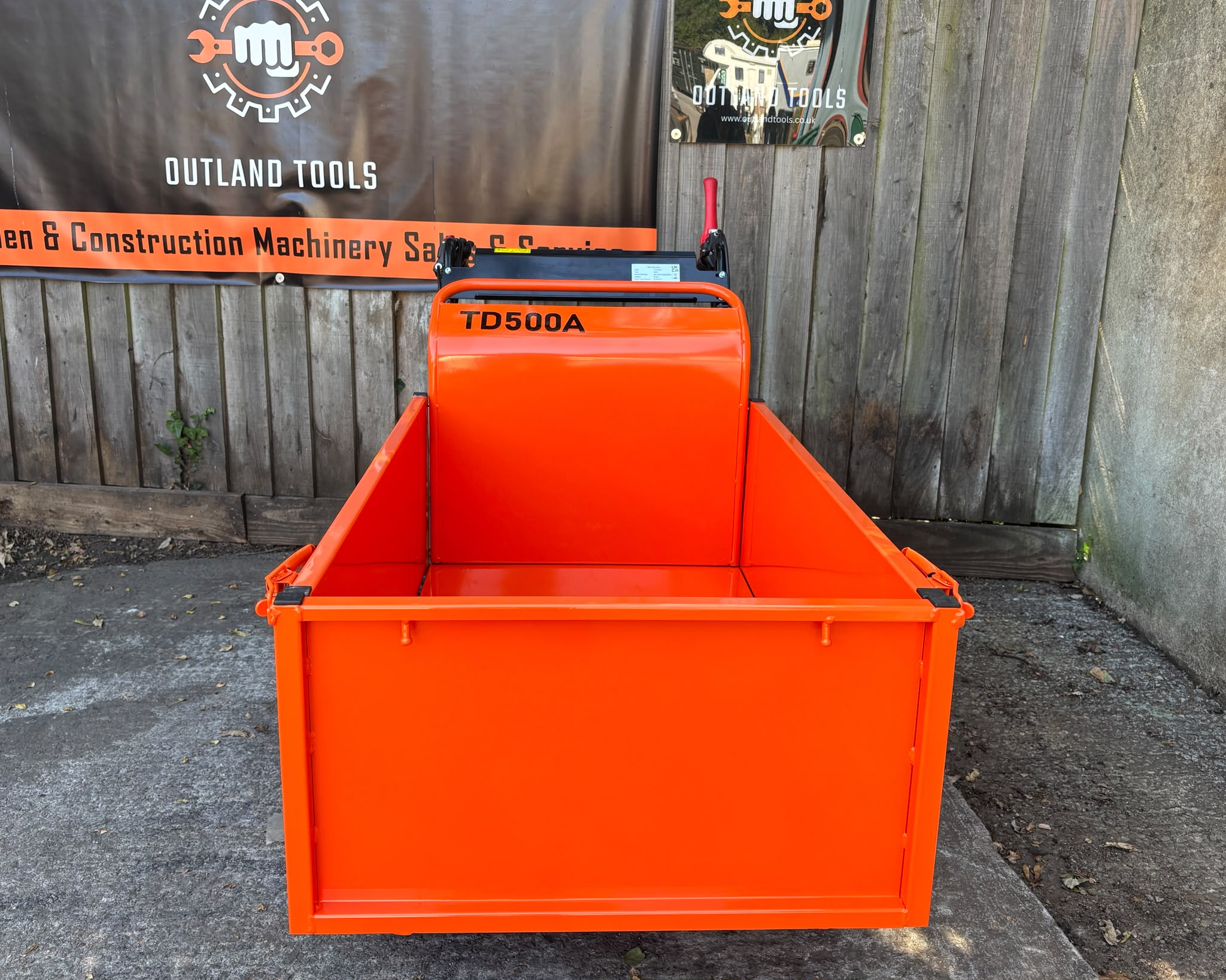 Mini Dumper tracked power barrow with side cargo box Outland Tools TD500A 196cc Petrol 500KG 3+1 Gearbox - Image 7