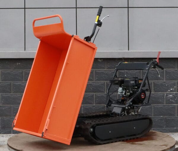 Mini Dumper tracked power barrow with side cargo box Outland Tools TD500A 196cc Petrol 500KG 3+1 Gearbox